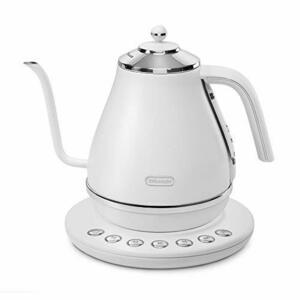 デロンギ(DeLonghi) 電気ケトル アイコナ カフェ ホワイト ?温度設定機能/保温機能付き 1.0L KBOE1230J-W　(shin