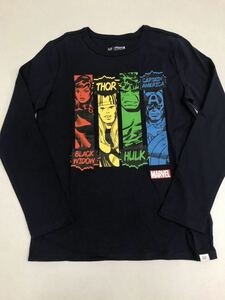 ■ＧＡＰ■新品■140■ギャップ■アベンジャーズ■Ｔシャツ■ロンT■かっこいいデザイン■紺■USA■アメコミ■marvel■21■1-1