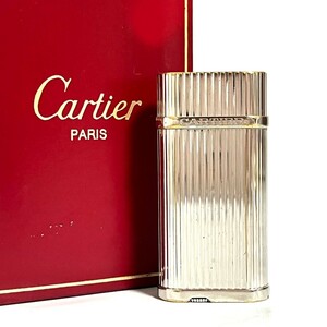 １円スタート Cartier カルティエ ライター ガスライター ゴドロン シルバーカラー 喫煙具