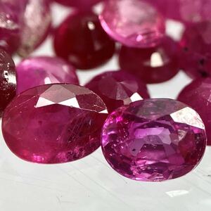 〔天然ルビーおまとめ〕a重量約30ct 裸石 宝石 Ruby ruby コランダム 紅玉 jewelry ジュエリー DD5 ③