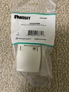 PANDUIT パンドウィット CAT5E 2ポート ローゼット 情報コンセント JOQ2H500 新品 10個セット