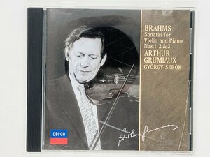 即決CD ブラームス ヴァイオリン ソナタ集 全3曲 グリュミオー / BRAHMS SONATAS FOR VIOLIN AND PIANO GRUMIAUX / UCCD 9837 V03　