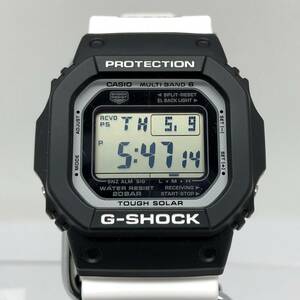 極美品 G-SHOCK ジーショック 【ITFLWOV4J3OM】 CASIO カシオ 腕時計 GW-M5610K-1JR シャチ 電波ソーラー イルクジ ブラック ホワイト