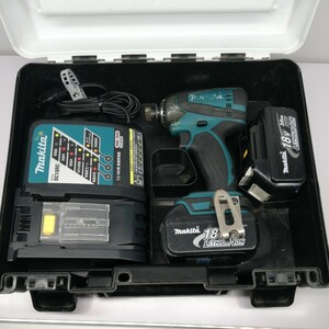 makita 充電式インパクトドライバ TD146DRFX マキタ 電動工具 中古 純正バッテリー2個 動作品 管理Y 18V ３.0Ah