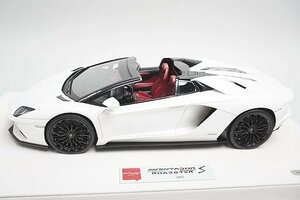 アイドロン / メイクアップ 1/18 Lamborghini ランボルギーニ アヴェンタドール S ロードスター 2017 バルーンホワイト 限定50台 EML055B