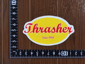 レア！80s THRASHER MAGAZINE スラッシャー マガジン スケートボード ステッカー vintage skateboard 新品未使用品 デッドストック