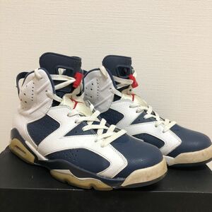 国内新品 12年製 2012 NIKE AIR JORDAN 6 RETRO SYDNEY OLYMPIC ナイキ エア ジョーダン シドニー オリンピック 384664-130 28cm US10 白紺