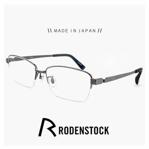 新品 日本製 ローデンストック r2032 b 56mm メガネ メンズ RODENSTOCK 眼鏡 Flex Lite 軽量 男性用 スクエア型 ナイロール チタン