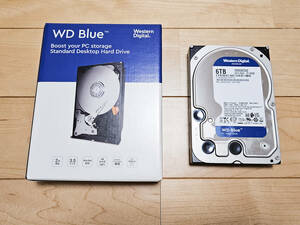 【中古】WD Blue 3.5インチHDD 6TB WD60EZAZ