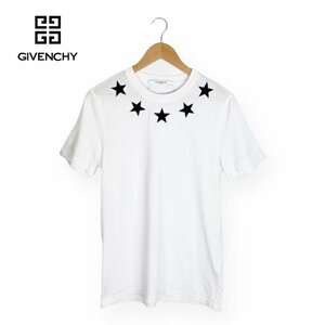 ★美品★ GIVENCHY ジバンシィ ジバンシー 2018SS パイルスター 星 BM70303Y03 Tシャツ ホワイト XSサイズ ポルトガル製 クリーニング済み