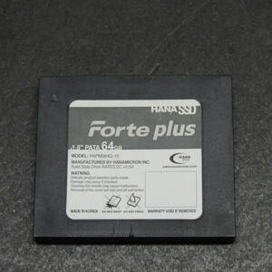 【検品済み/使用1535時間】Forte pIus 1.8インチ 64GB IDE HANA SSD 管理:f-31