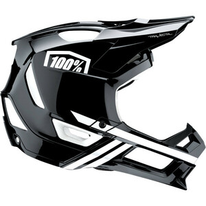 Lサイズ - ブラック/ホワイト - Fidlock - 100% Trajecta Fidlock ブラック/ホワイト 自転車用 ヘルメット