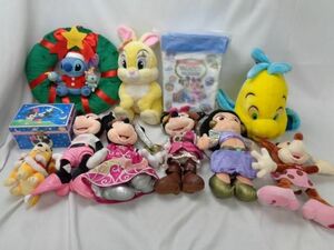 【同梱可】中古品 ディズニー ミスバニー ミニー ジャスミン 他 ぬいぐるみ ポップコーンケース 等 グッズセット