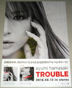 Γ10 告知ポスター 浜崎あゆみ [TROUBLE]