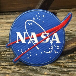 NASA ロゴ 刺繍 ワッペン ◆ アメリカ航空宇宙局 ナサ インサイニア JHWP38