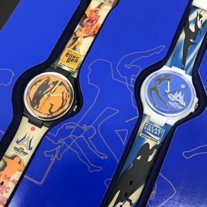 新品 Swatch スウォッチ 2本 13th ASIAN GAMES 世界限定1000セット 腕時計 クオーツ ポカリスエット エネルゲン コレクション 新品電池