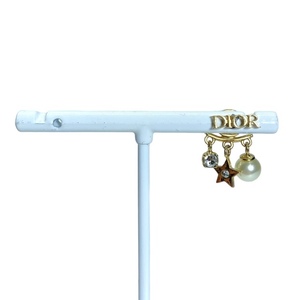 Christian Dior ディオール レボリューションピアス アクセサリー ジュエリー 小物 メタル レジンパール クリスタル ゴールド 片耳