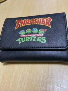 THRASHER タートルズコラボ TURTLES 三つ折財布 100円スタート