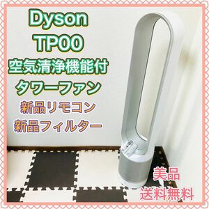 Dyson ダイソン Pure Cool ピュアクール 空気清浄機能付 タワーファン TP00 WS 新品フィルター 扇風機