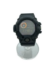 CASIO◆ソーラー腕時計・G-SHOCK/デジタル/BLK/BLK/RANGEMAN