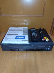 【動作完璧の極美品/付属品充実・送料無料】DX BROADTEC　DXアンテナ　地デジチューナー内蔵VHS/DVDレコーダー　DXR160V