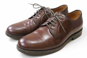 ● BRUNELLO CUCINELLI ◆ レザー ダービーシューズ ブラウン サイズ43.5 プレーントゥ 革靴 ビジネス ブルネロクチネリ ◆217/K-2