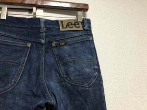 70sヴィンテージMADE IN USAアメリカ製リー Lee243-0241ブーツカットデニムパンツ表記W27実測W71cmL82cmユニオンチケット有talon42ジッパー