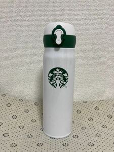 新品Starbucks スターバックス ステンレスボトル 水筒　1白×緑　限定STARBUCKS 473ml 