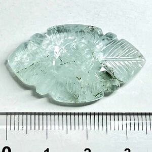 (天然アクアマリン 30.034ct)m 約3.5×21.0mm ルース 裸石 宝石 ジュエリー emerald ベリル 貴石 テDE0 K