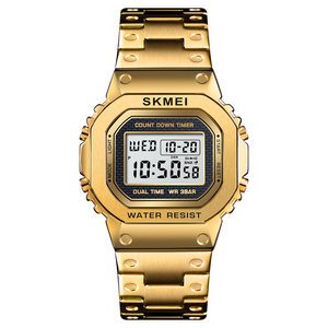 30m防水 ダイバーズウォッチ デジタル腕時計 ステンレス スポーツ ゴールド金CASIOカシオG-SHOCKではありません