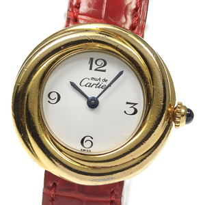 カルティエ CARTIER W1010844 マスト トリニティ SV925 ヴェルメイユ クォーツ レディース 保証書付き_812680