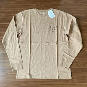 BILLABONG ビラボン 長袖Tシャツ L ブラウン 茶色 プリント柄