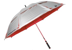 日本未発売！新品未使用！Sun Mountain Silver Series Double Canopy 68" Umbrella （Inferno-Silver）