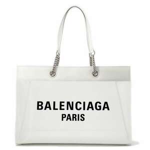 バレンシアガ トートバッグ デューティーフリー ラージ メッシュ 741605 BALENCIAGA バッグ 白 黒