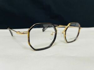 Yohji Yamamoto ヨウジ ヤマモト メガネフレーム YY1066 127 伊達眼鏡 未使用 美品 オクタゴン形 ゴールド 鼈甲柄