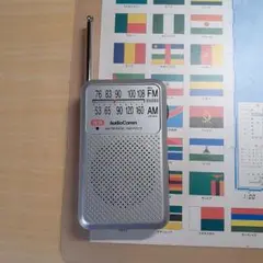 AM/FM ポケットラジオ RAD-P2227S-S