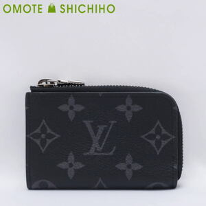 Louis Vuitton ルイヴィトン ポルトモネ ジュール コインケース 小銭入れ カードケース モノグラム エクリプス M63536◆中古Aランク