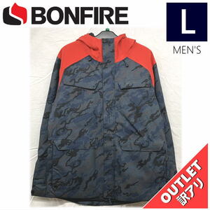 【OUTLET】 BONFIRE STRUCTURE JKT カラー:SLATE CAMO Lサイズ メンズ スノーボード スキー ジャケット JACKET アウトレット