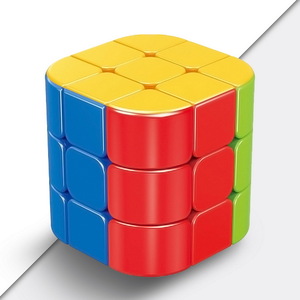 キューブシリンダー形状　マジックキューブ　iqテスト開発インテリジェンスパズルキューブ　おもちゃ　創造的なギフト