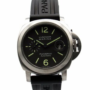 パネライ ルミノール マリーナ ブランドオフ PANERAI ステンレススチール 腕時計 SS/ラバー 中古 メンズ