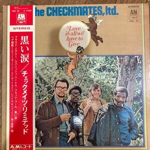 ★Checkmates,Ltd. / 黒い涙 ★初回帯付LP/ Phil Spector
