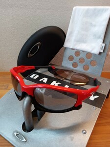 【美品♪赤＆黒♪】レンズ2セット/スプリットジャケット/オークリー/oakley/split jaket /検レーシング/racing 