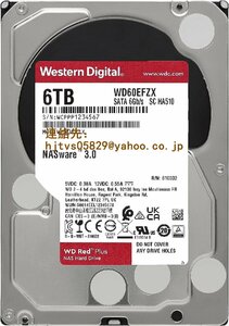 新品 Western Digital WD60EFZX 6TB 3.5 インチ SATA600 WD Red Plus NAS HDD