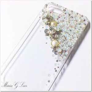 【mariaglace】snowflake デコ スマホケース GalaxyS21 ギャラクシーS21 SC-51B SCG09