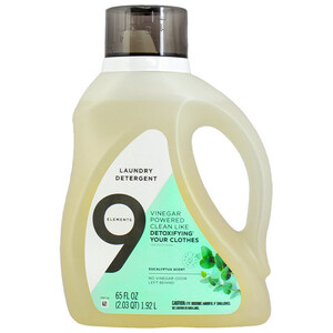 洗濯洗剤 液体 9エレメンツ ユーカリの香り 1.92L 65OZ ビネガーパワー 9Elements P&G 洗濯用洗剤 輸入