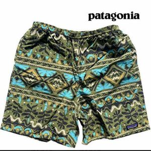 新品タグ付 XSサイズ PATAGONIA BAGGIES LONGS 7 IN MANGROVE TIKI:PALO GREEN #58034パタゴニア ショートパンツ バギーズ ロング 7 速乾