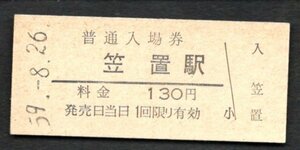 （関西本線）笠置駅１３０円