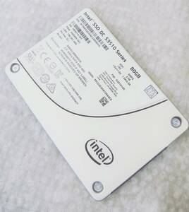 【中古パーツ】2.5 SATA SSD 80GB 1台 正常 TNIEL SSDSC2BB080G6 ■SSD2199