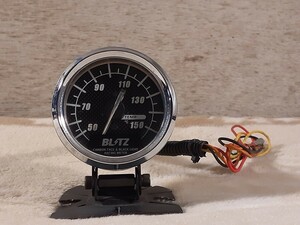 BLITZ ブリッツ CARBON FACE & BLACK LIGHT RACING METER 水温計 油温計 メーターホルダー 電源ハーネス付き 送料520円～