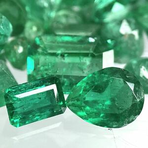 〔天然エメラルドおまとめ20ct〕a ルース 裸石 宝石 ジュエリー jewelry emerald beryl ベリル 緑玉 DI0 ②